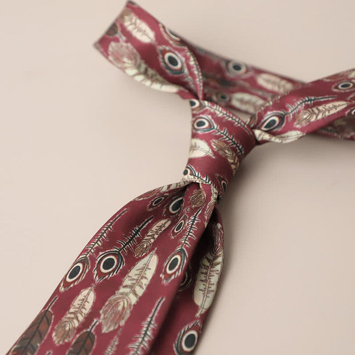 Cravate élégante rétro pour homme à motif floral - Style n° 7 - image 11