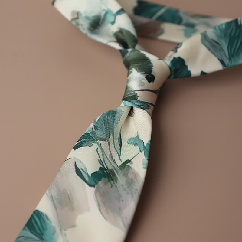 Cravate élégante rétro pour homme à motif floral - Style n° 12 - image 16