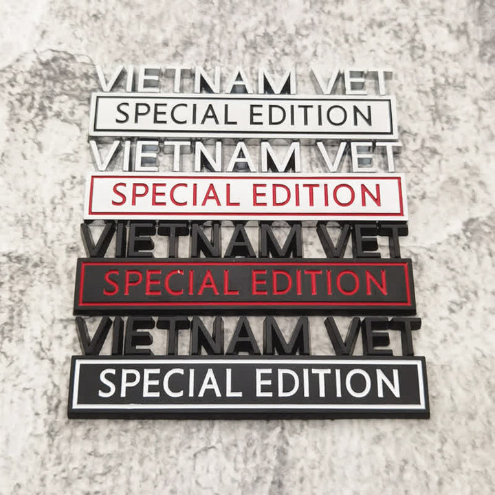 Autocollant en métal pour voiture VIETNAM VET EDITION