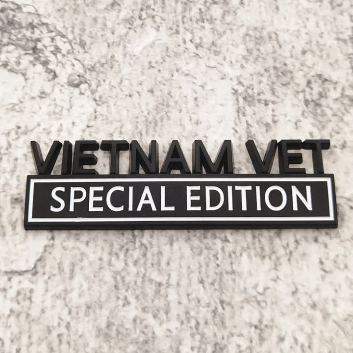 Autocollant en métal pour voiture VIETNAM VET EDITION