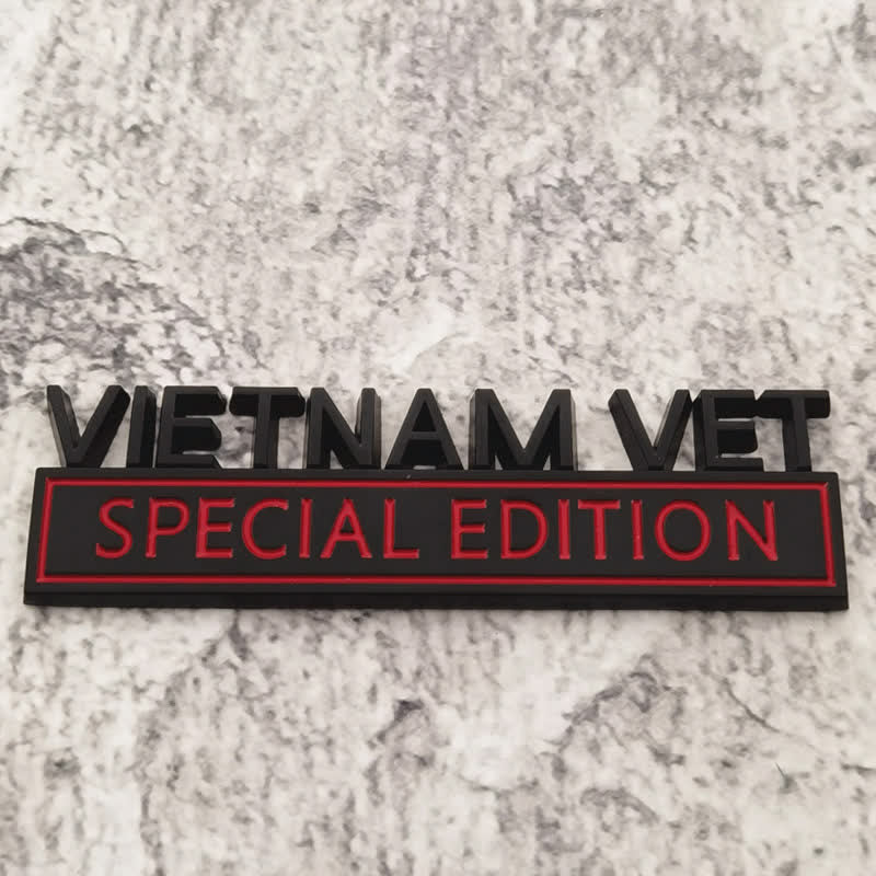 Autocollant en métal pour voiture VIETNAM VET EDITION
