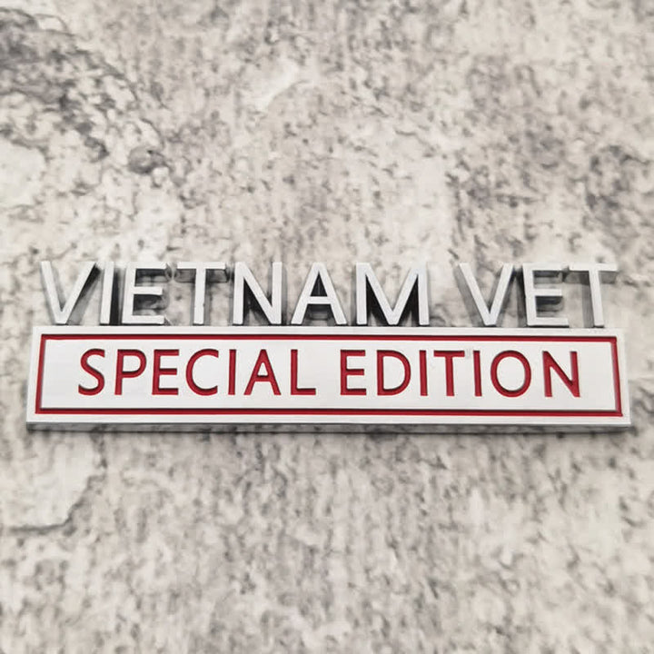 Autocollant en métal pour voiture VIETNAM VET EDITION