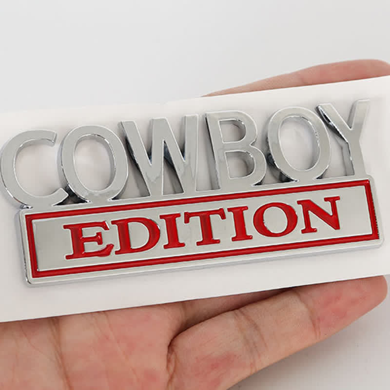 Autocollant ABS ÉDITION COWBOY Emblème Badge de voiture