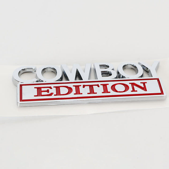 Autocollant ABS ÉDITION COWBOY Emblème Badge de voiture