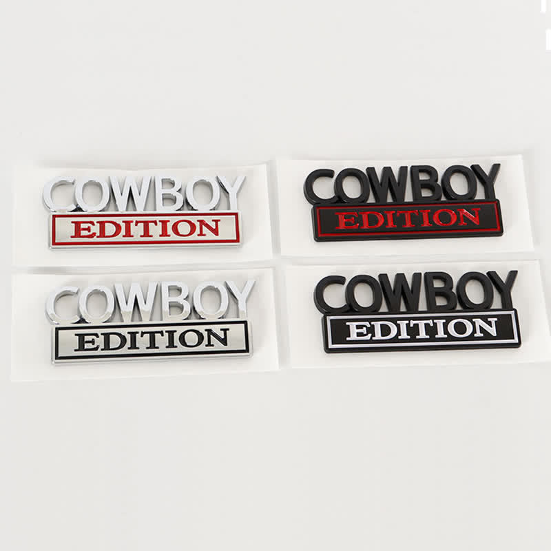 Autocollant ABS ÉDITION COWBOY Emblème Badge de voiture