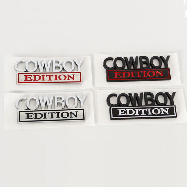 Autocollant ABS ÉDITION COWBOY Emblème Badge de voiture