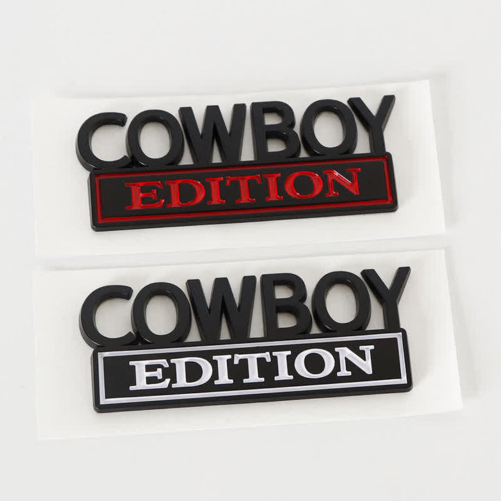 Autocollant ABS ÉDITION COWBOY Emblème Badge de voiture