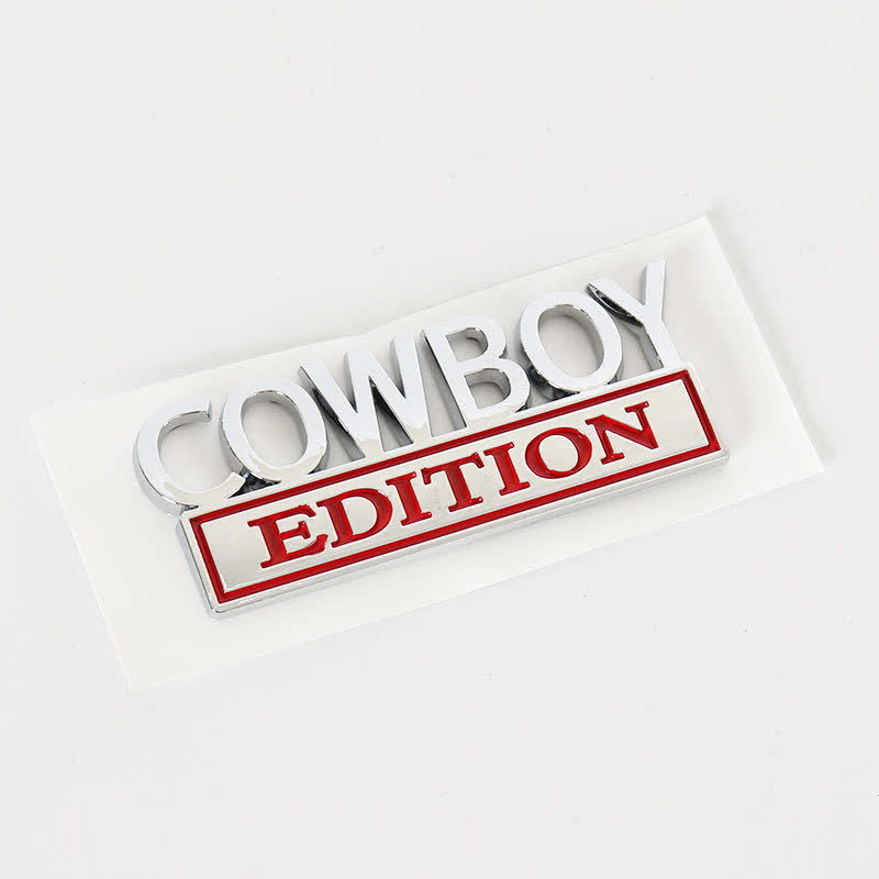Autocollant ABS ÉDITION COWBOY Emblème Badge de voiture