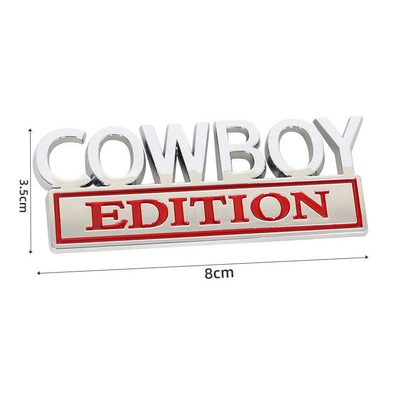 Autocollant ABS ÉDITION COWBOY Emblème Badge de voiture