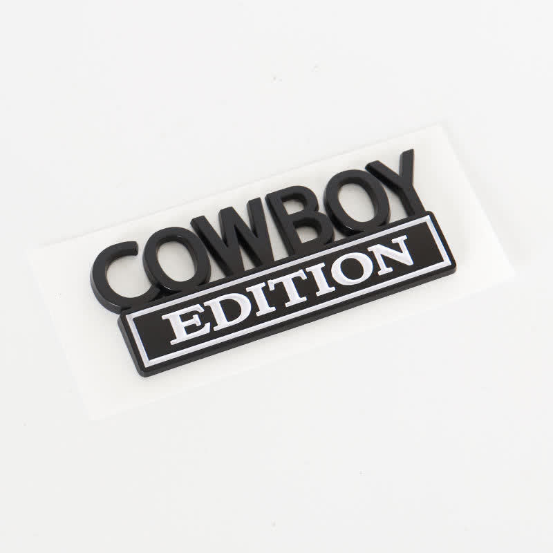 Autocollant ABS ÉDITION COWBOY Emblème Badge de voiture