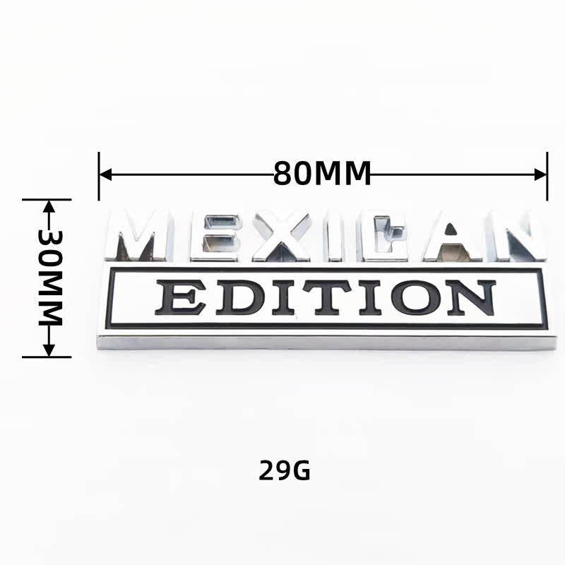 Badge autocollants en métal pour voiture ÉDITION MEXICAINE