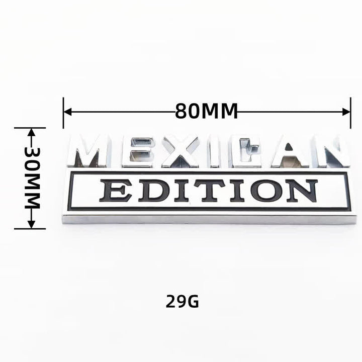 Badge autocollants en métal pour voiture ÉDITION MEXICAINE