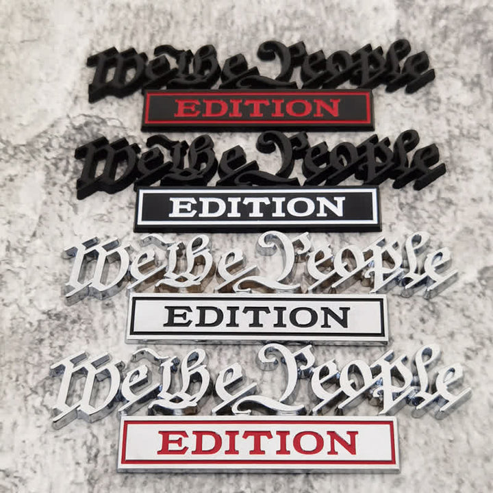 Autocollant en métal pour voiture, édition We The People
