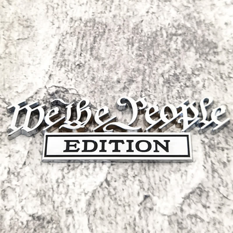 Autocollant en métal pour voiture, édition We The People