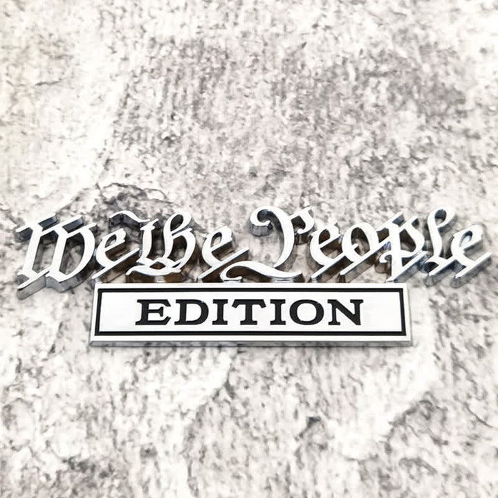 Autocollant en métal pour voiture, édition We The People