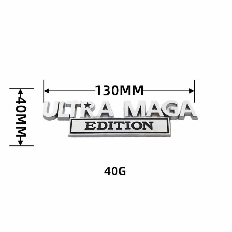 Badge autocollants en métal pour voiture ULTRA MAGA EDITION