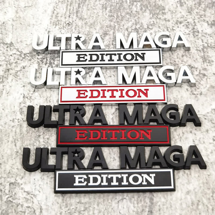 Badge autocollants en métal pour voiture ULTRA MAGA EDITION