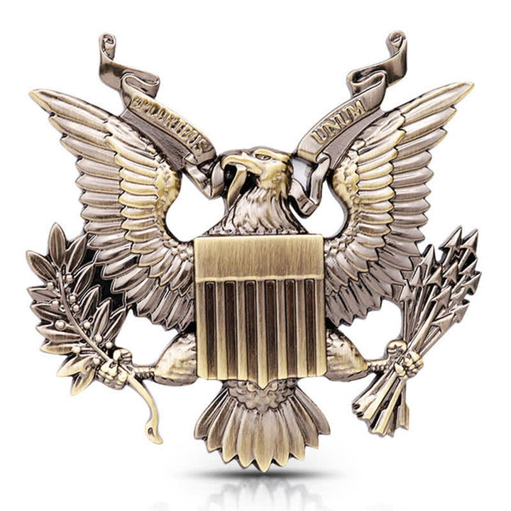 Badge autocollant en métal pour voiture avec aigle ailé de la Force