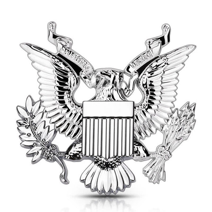 Badge autocollant en métal pour voiture avec aigle ailé de la Force