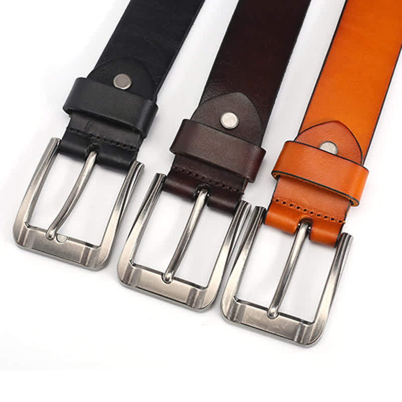 Ceinture unisexe en cuir clouté avec rivets hexagonaux