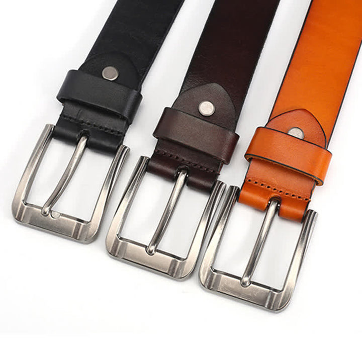 Ceinture unisexe en cuir clouté avec rivets hexagonaux