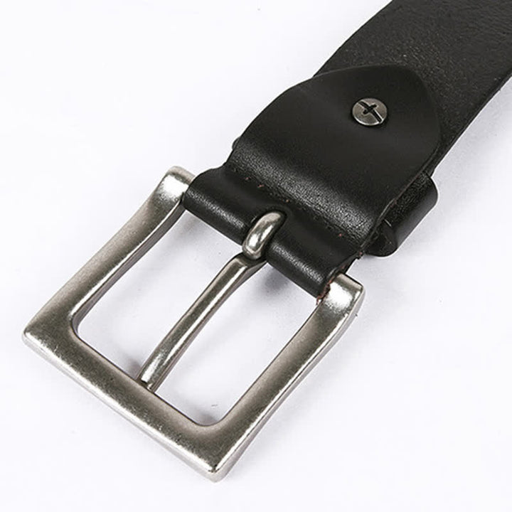 Ceinture unisexe en cuir clouté avec tête de mort et rivets