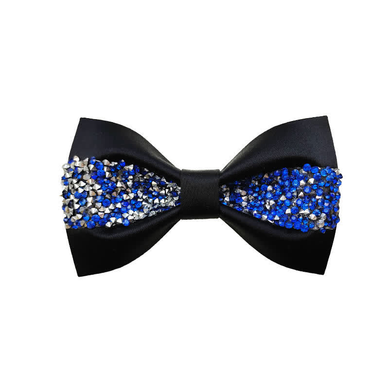Nœud papillon de luxe pour homme avec strass