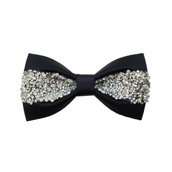 Nœud papillon de luxe pour homme avec strass