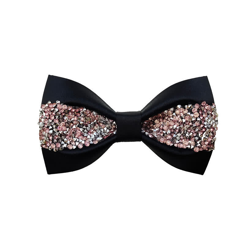 Nœud papillon de luxe pour homme avec strass