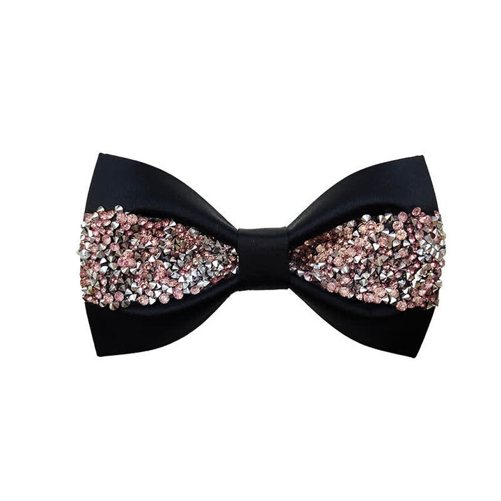 Nœud papillon de luxe pour homme avec strass