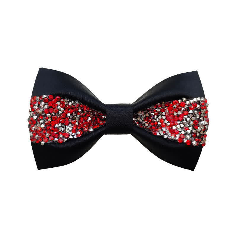 Nœud papillon de luxe pour homme avec strass