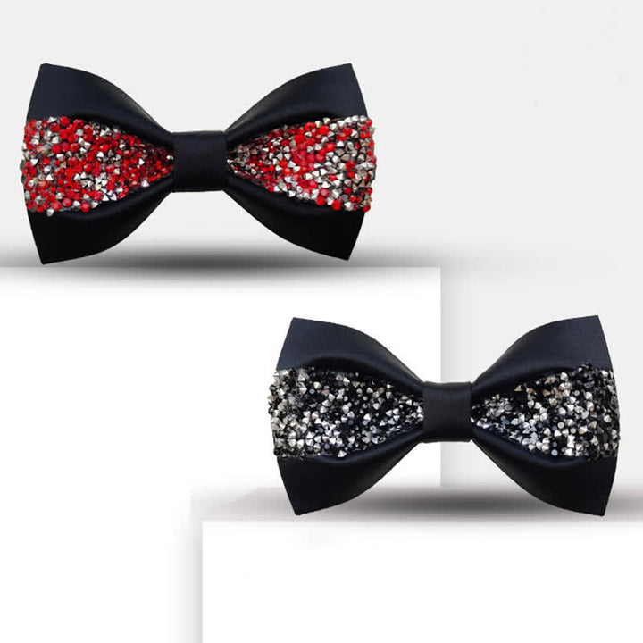 Nœud papillon de luxe pour homme avec strass