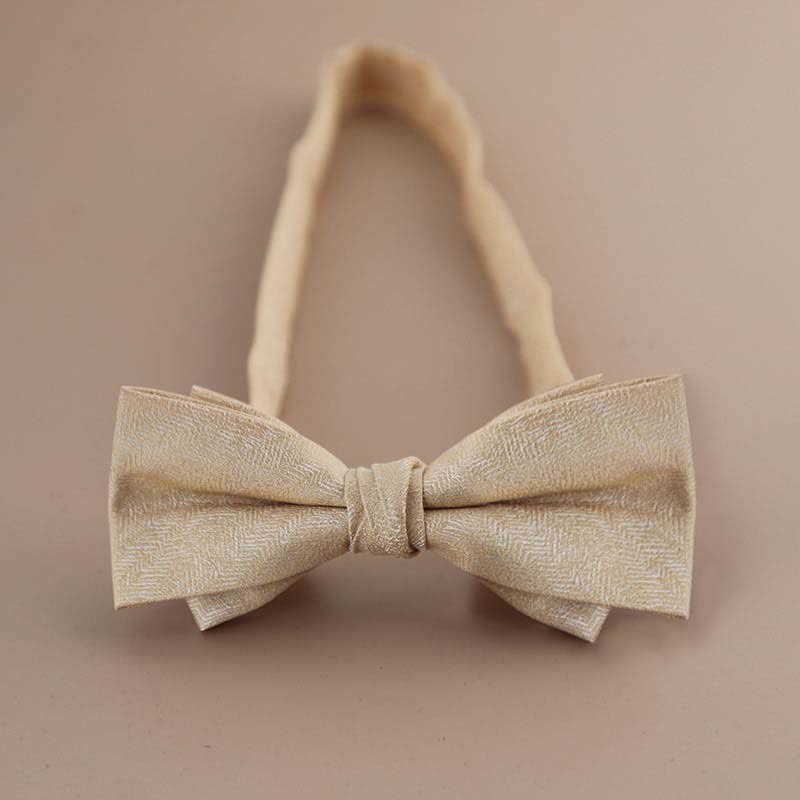 Nœud papillon pointu à double épaisseur avec strass scintillants pour homme