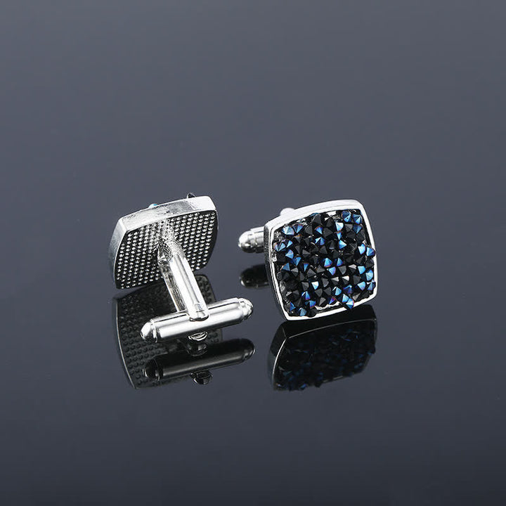 Boutons de manchette pour chemise en pierre de coquillage d'ormeau colorée pour hommes - image 11