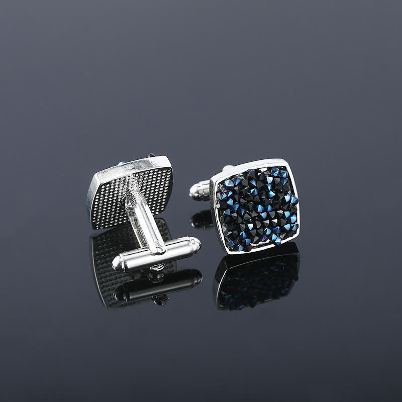 Boutons de manchette pour chemise en pierre de coquillage d'ormeau coloré pour hommes
