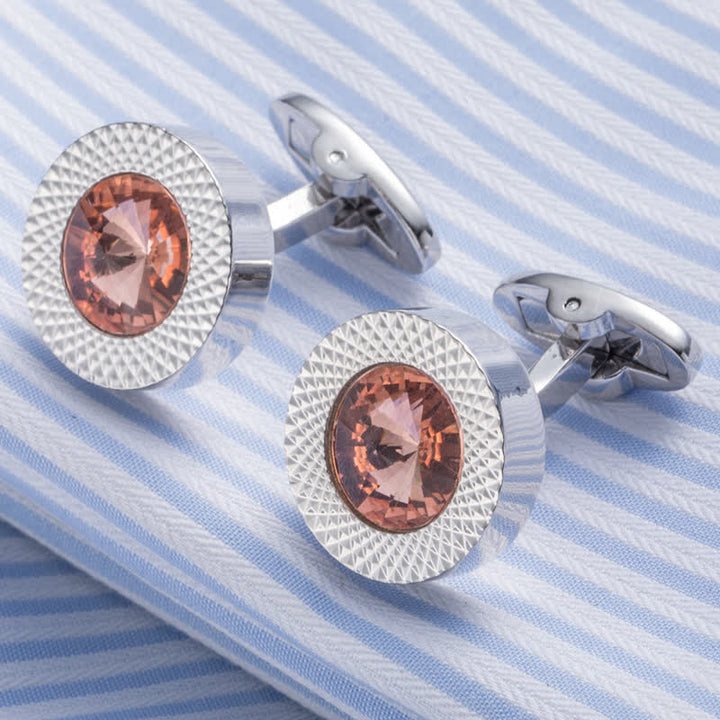 Boutons de manchette séduisants en cristal et pierres précieuses pour hommes - image 13