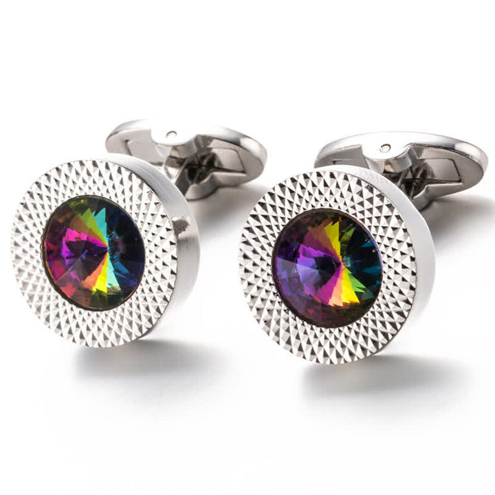 Boutons de manchette séduisants en cristal et pierres précieuses pour hommes - image 17