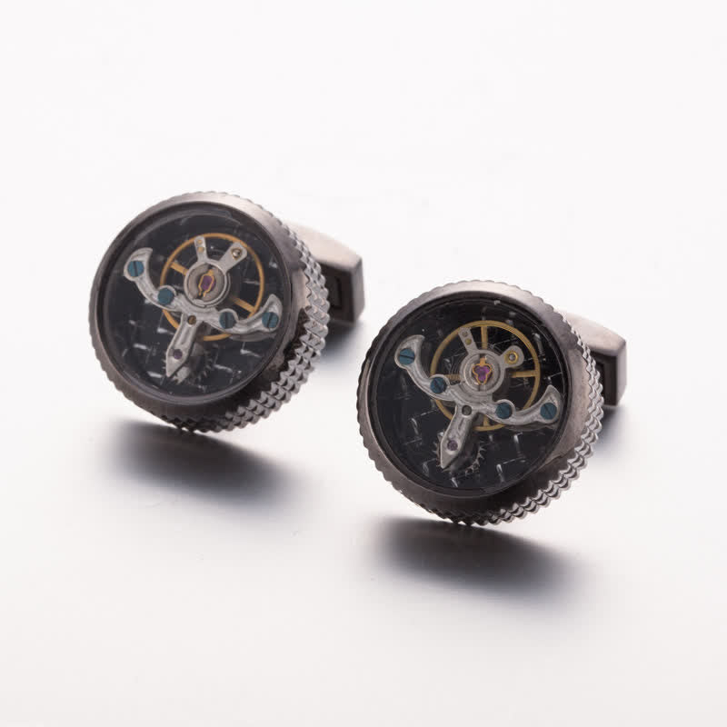 Boutons de manchette pour montre mécanique Cool Tourbillon pour homme - image 4