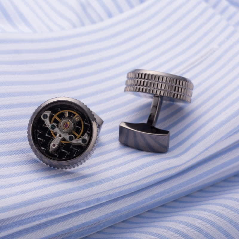 Boutons de manchette pour montre mécanique Cool Tourbillon pour homme - image 3