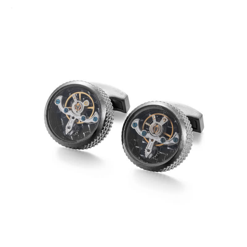 Boutons de manchette pour montre mécanique Cool Tourbillon pour homme - image 4