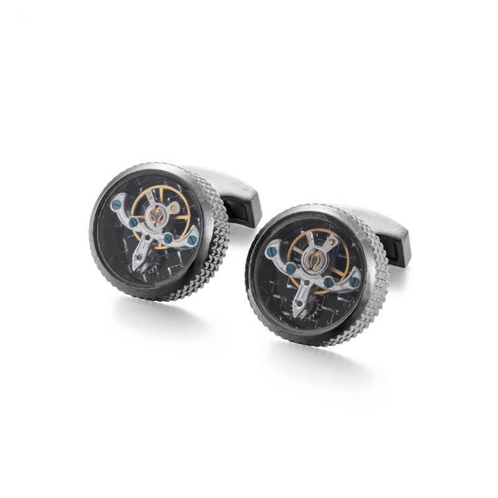 Boutons de manchette pour montre mécanique Cool Tourbillon pour homme - image 4