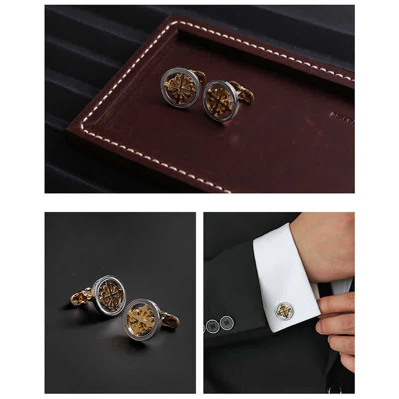 Boutons de manchette de luxe pour chemises simples pour hommes - image 3