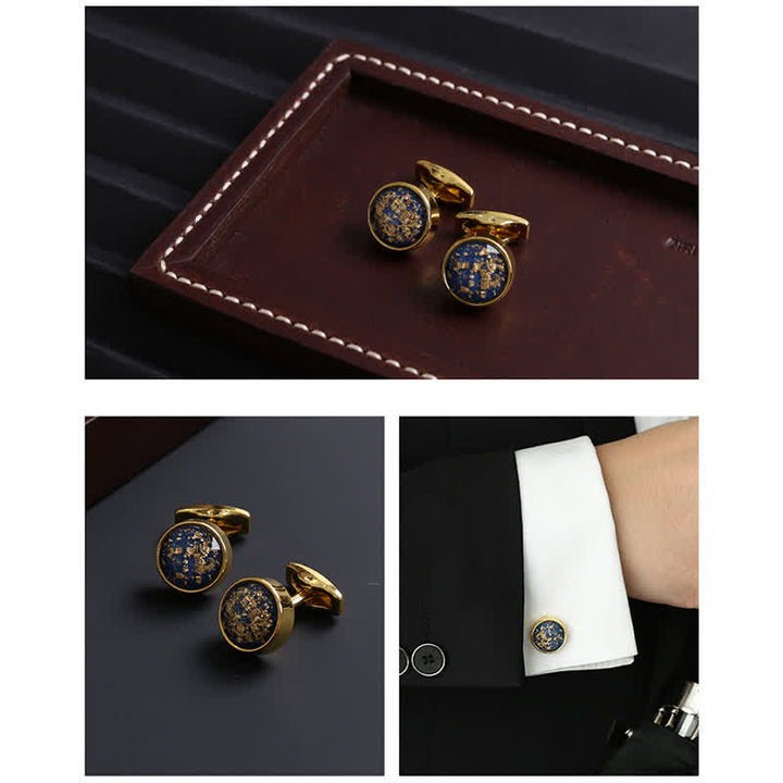 Boutons de manchette de luxe pour chemises simples pour hommes - image 5
