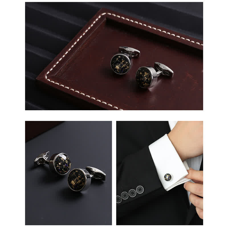 Boutons de manchette de luxe pour chemises simples pour hommes - image 7