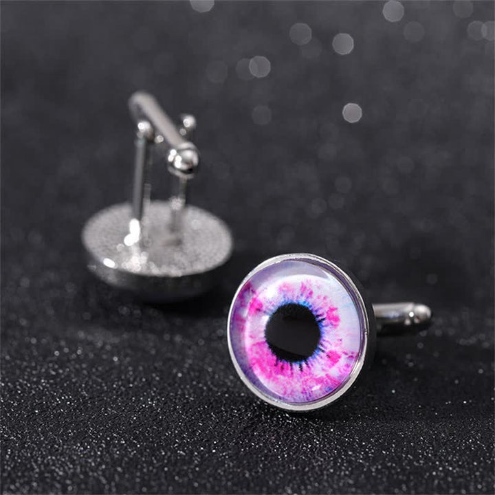 Boutons de manchette pour hommes en forme de globe oculaire du diable horrible - image 18
