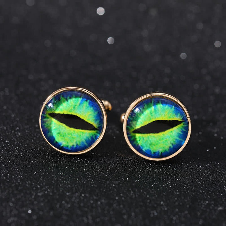 Boutons de manchette pour hommes en forme de globe oculaire du diable horrible - Style #6 - image 11