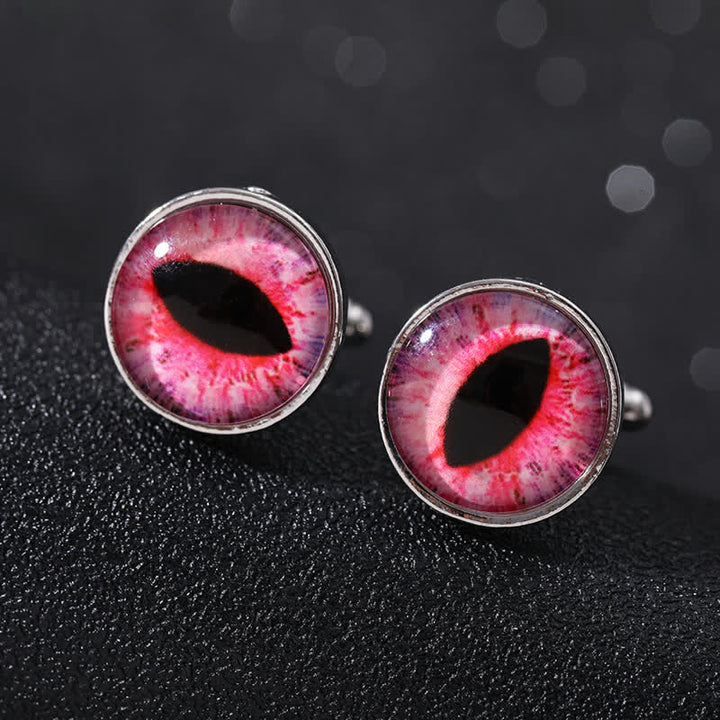 Boutons de manchette pour hommes en forme de globe oculaire du diable horrible - Style #4 - image 9