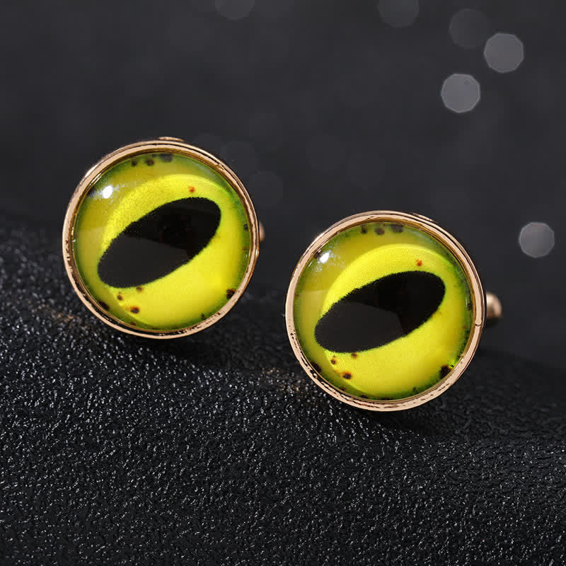 Boutons de manchette pour hommes en forme de globe oculaire du diable horrible - Style #3 - image 8