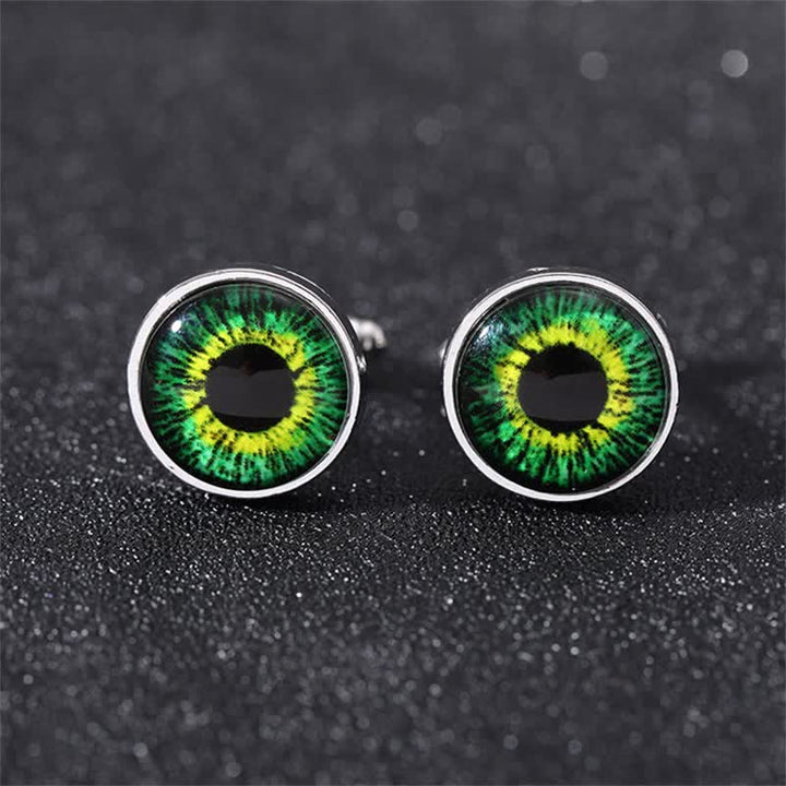 Boutons de manchette pour hommes en forme de globe oculaire du diable horrible - Style #11 - image 20