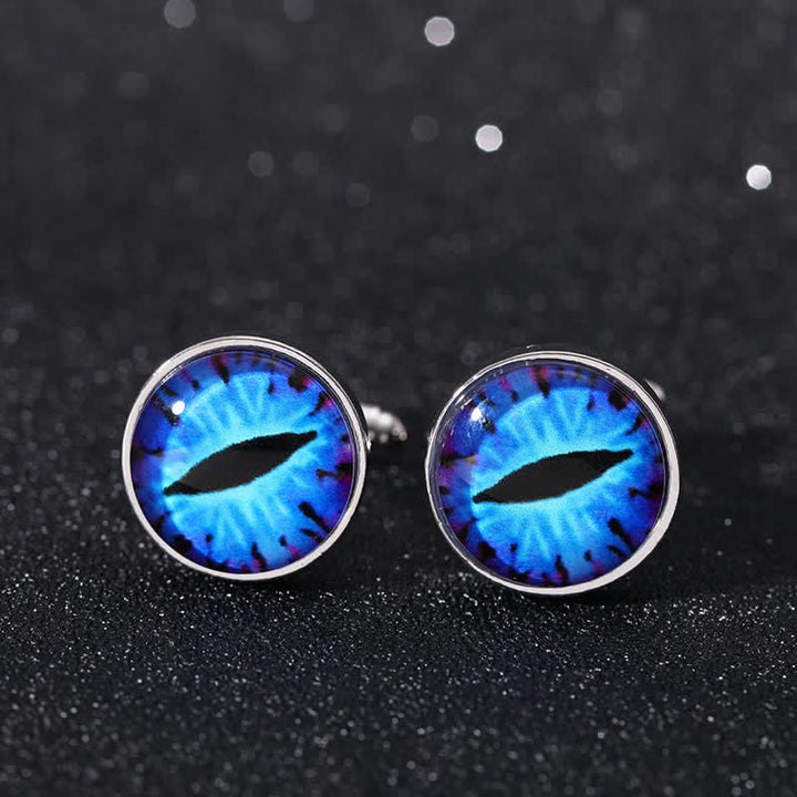 Boutons de manchette pour hommes en forme de globe oculaire du diable horrible - Style #1 - image 0
